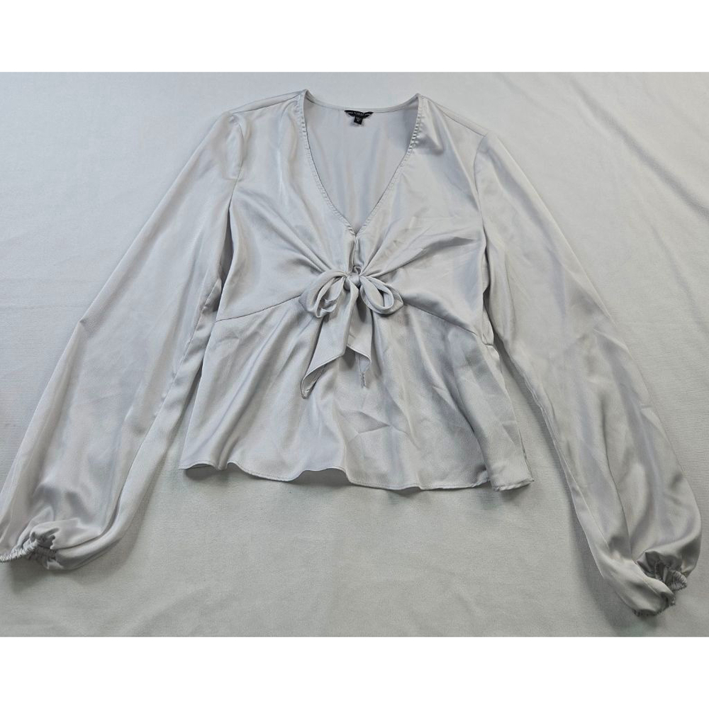 Guess | Blouse | Top | Women | Silver/Gray | Size Medium